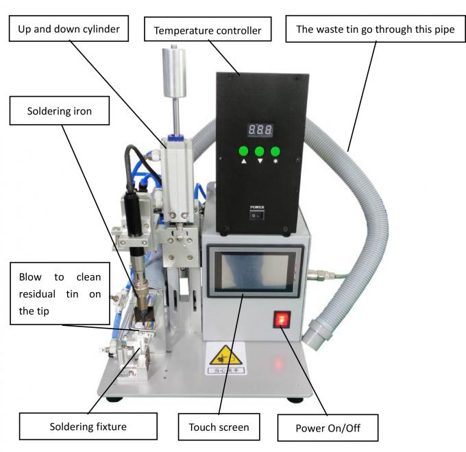 Halbautomatische USB-Mikro-Lötmaschine LED-Lampentafel Lötmaschine Schweißwerkzeug 0