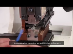 Kräuselungszurück-fütterungsart Kräuselungsapplikator der maschine des Drahtes der form OTP des Vertikalenanschlusses