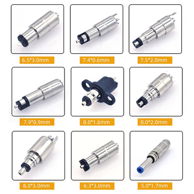 Gleichstromstecker und Jack-Adapter zum Laden und Anschluss