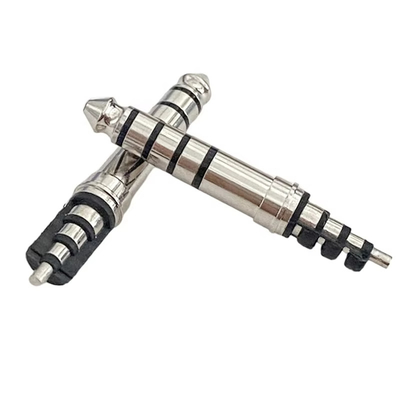 Nickelplattierte Kopfhörerstecker 4,4 mm 5 Pole 33L männlicher Audioanschluss