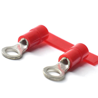 Rund Crimp-Kabelschuhe 5MM 10MM Durchgehend Vorisoliert Ringkabelschuh Kupfer Kabelschuh