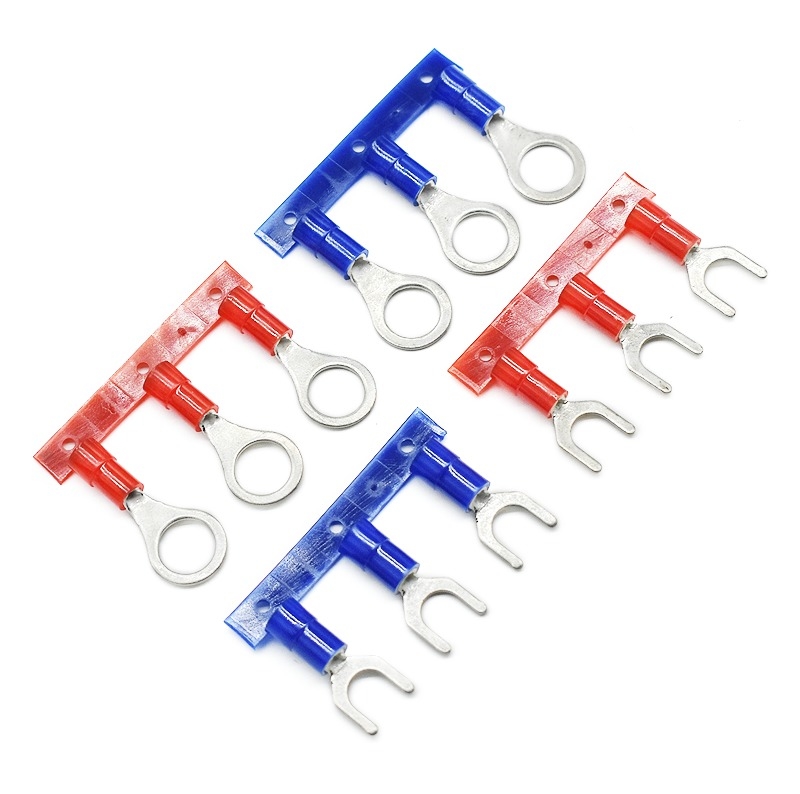 Qwt 10 Awg Isolierte Gabel-Terminal-Verkabelung Kremp-Terminal Spade-Terminal-Anschluss