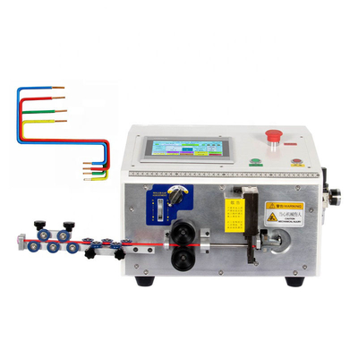 Automatische kleine 2D-Drahtschneide-Abisoliermaschine Biegekabel gebogen